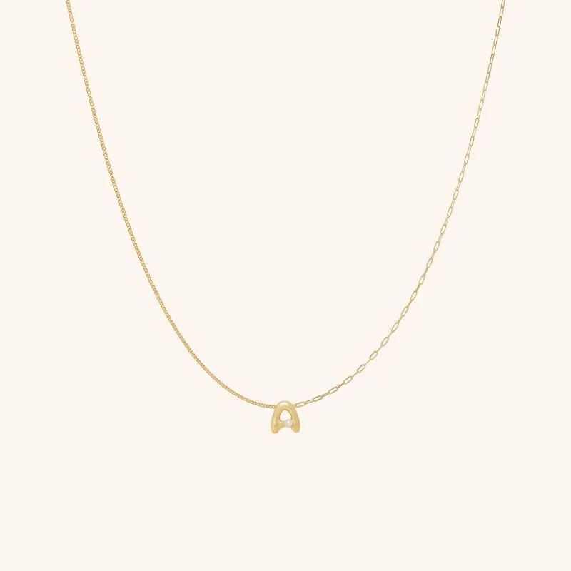 Imprint Mini Letter Necklace