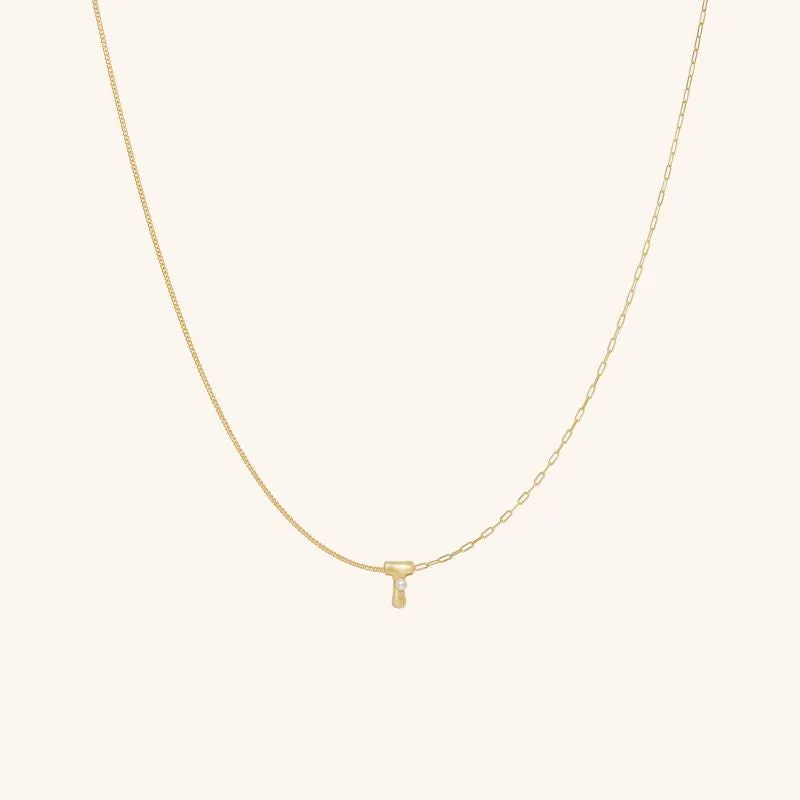 Imprint Mini Letter Necklace