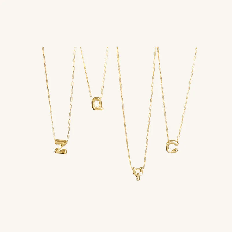 Imprint Mini Letter Necklace