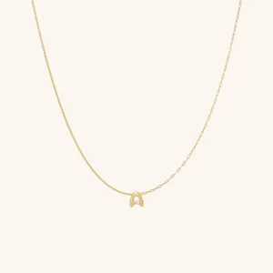 Imprint Mini Letter Necklace