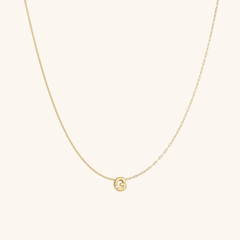 Imprint Mini Letter Necklace