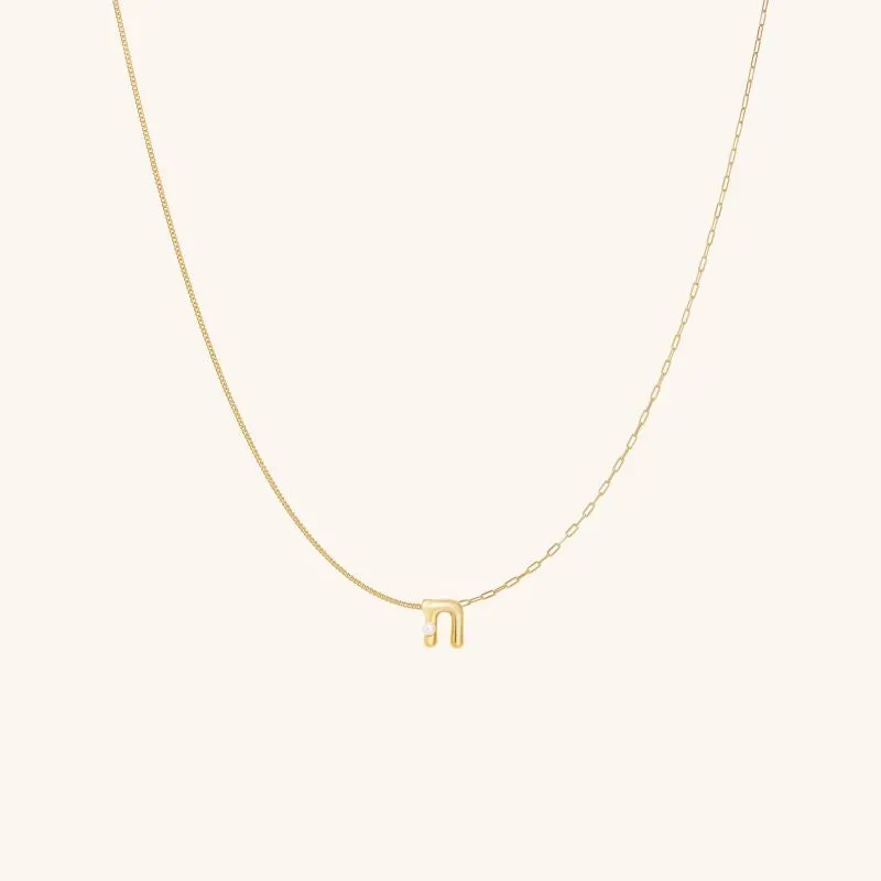 Imprint Mini Letter Necklace