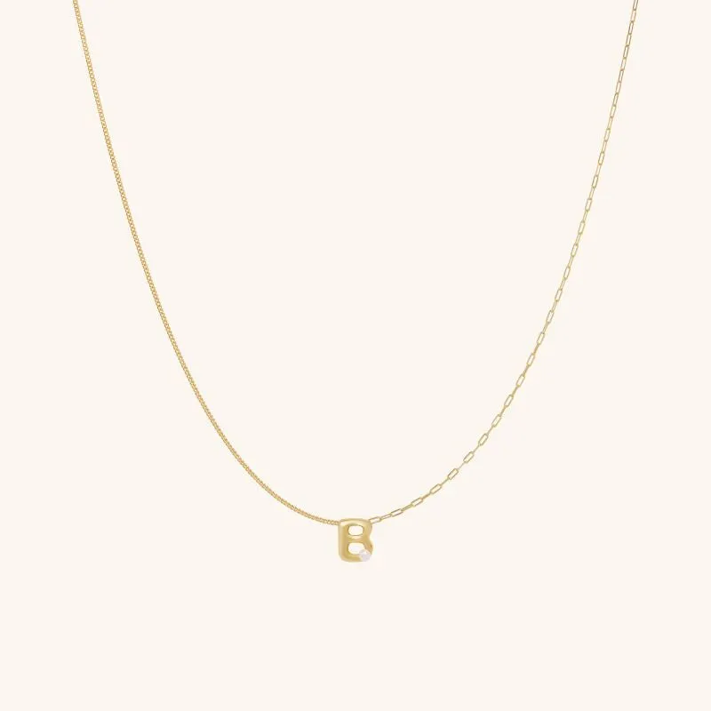 Imprint Mini Letter Necklace