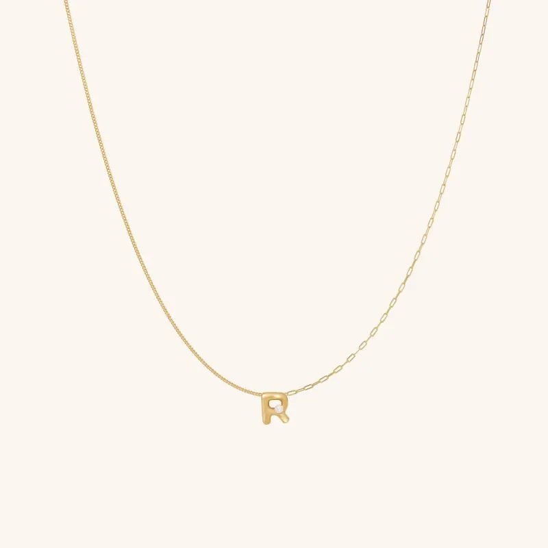 Imprint Mini Letter Necklace