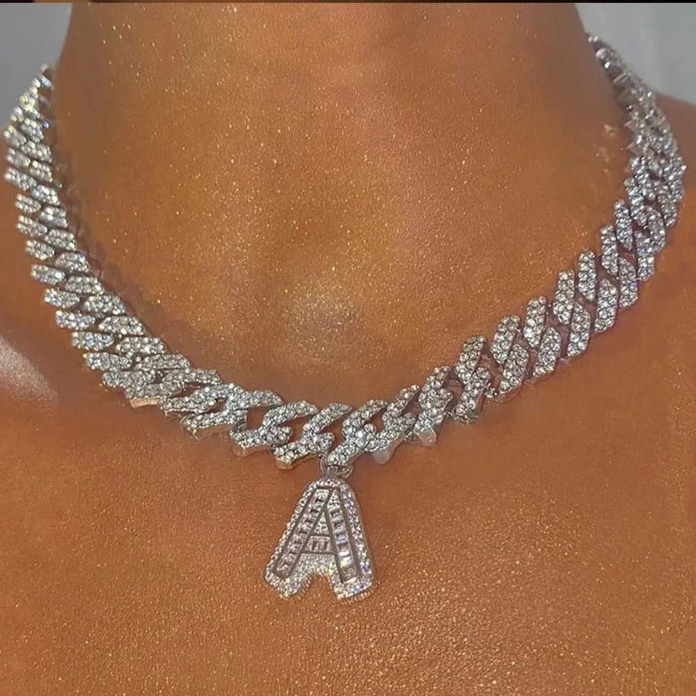 Initial Necklace Stainless Steel