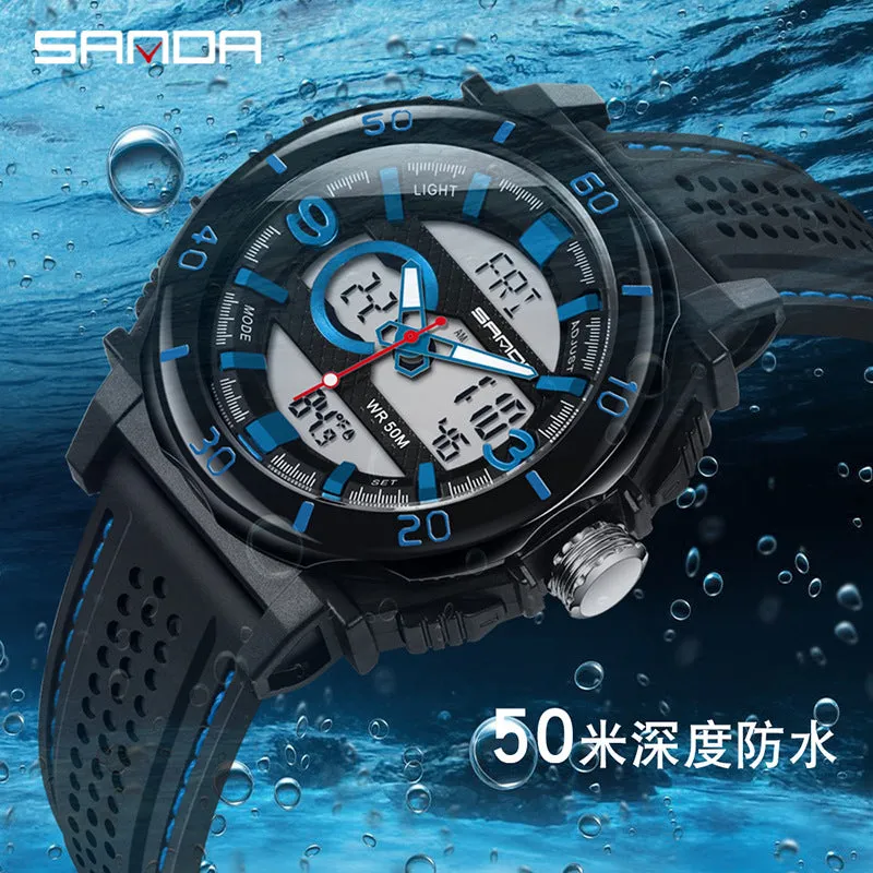 INSTOCK- Men's multi-function electronic watch temperature