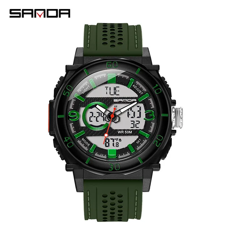 INSTOCK- Men's multi-function electronic watch temperature