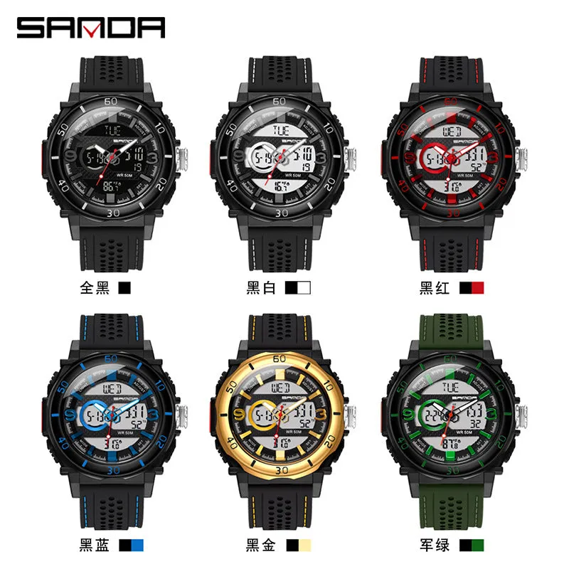 INSTOCK- Men's multi-function electronic watch temperature