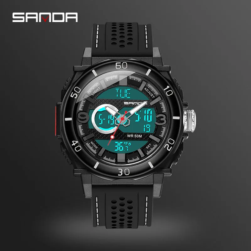 INSTOCK- Men's multi-function electronic watch temperature