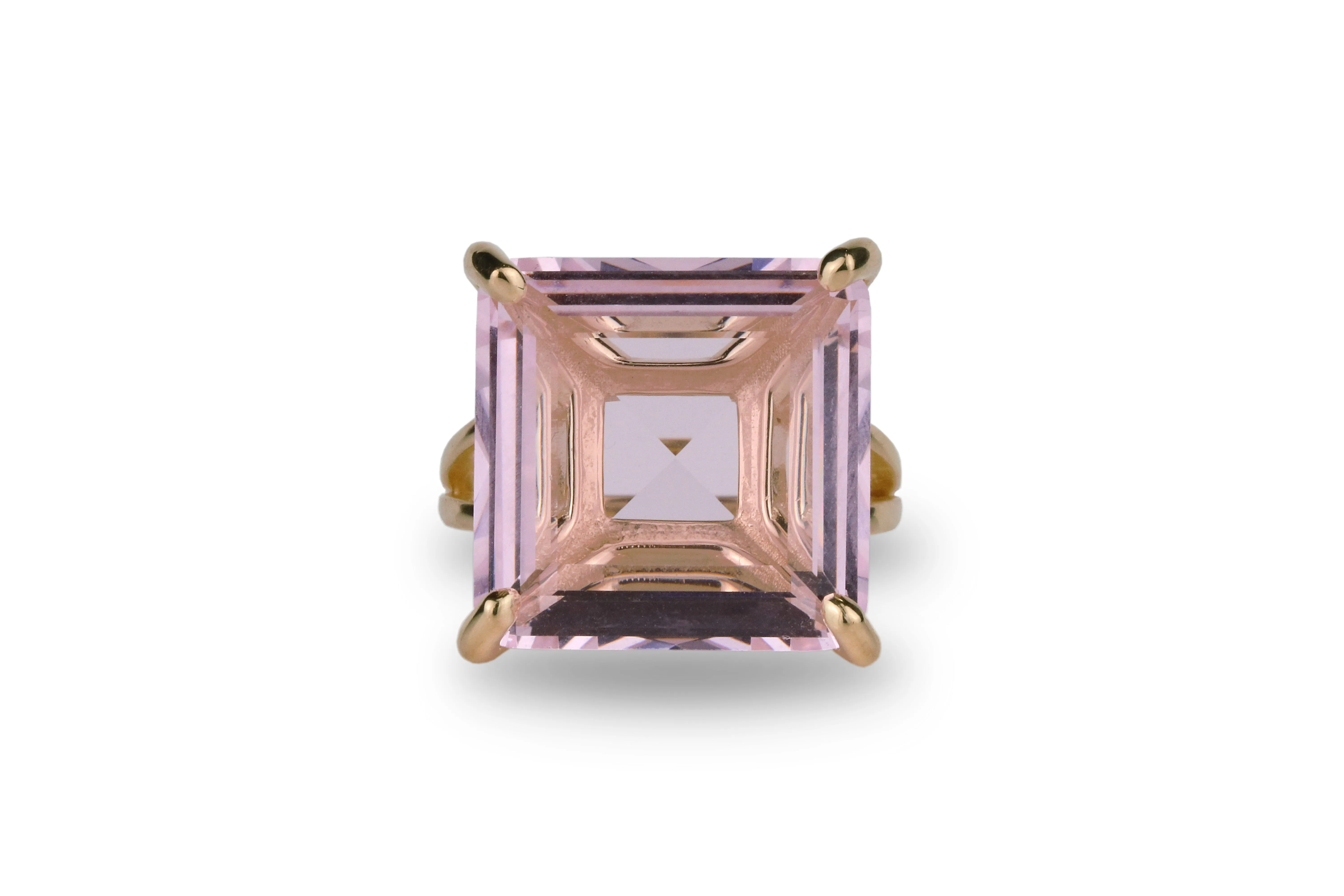 Jewelry Rose Quartz Ring in Rose Gold