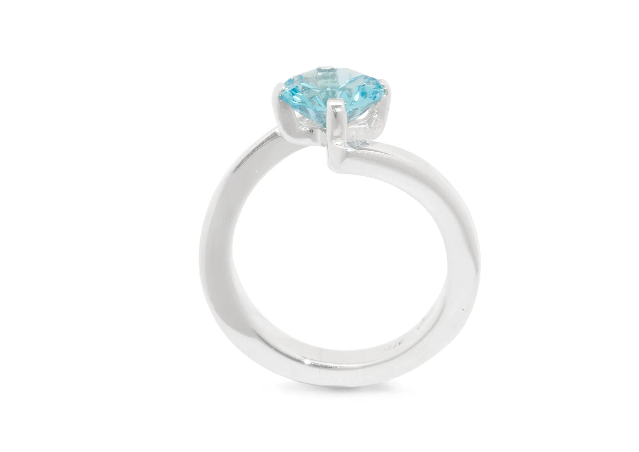 JW435 Optix cut Gemstone Ring, Sterling Silver