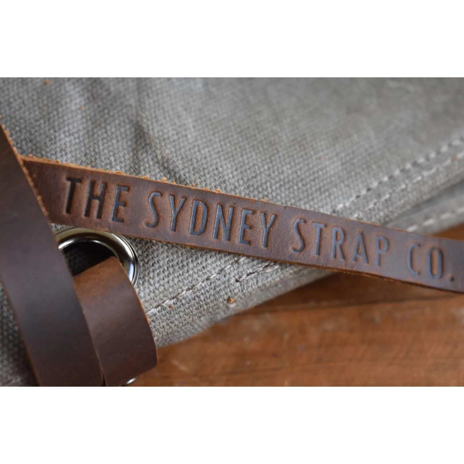 Khaki & Tan Waxed Canvas & Velvet Watch Roll - Four Slots