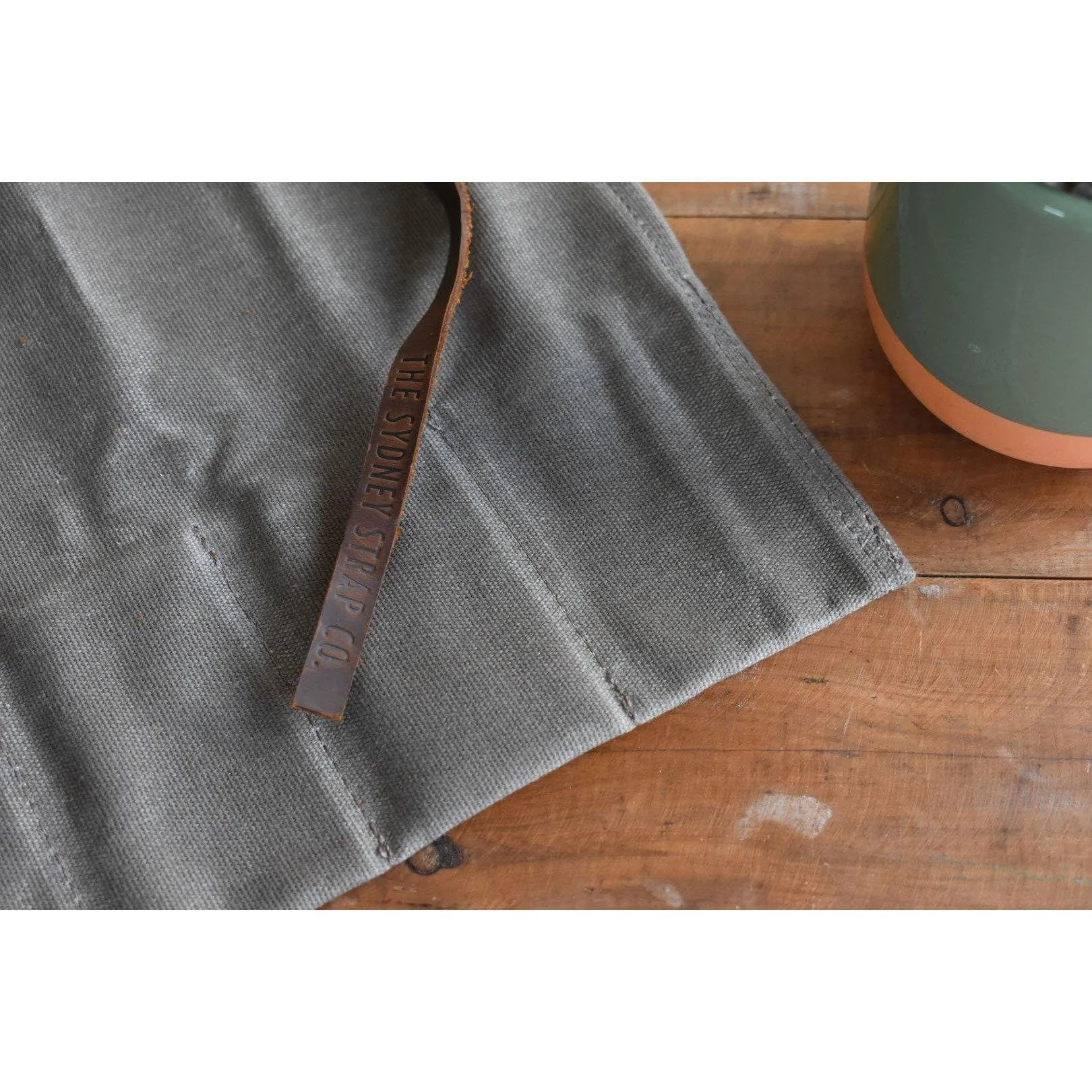 Khaki & Tan Waxed Canvas & Velvet Watch Roll - Four Slots