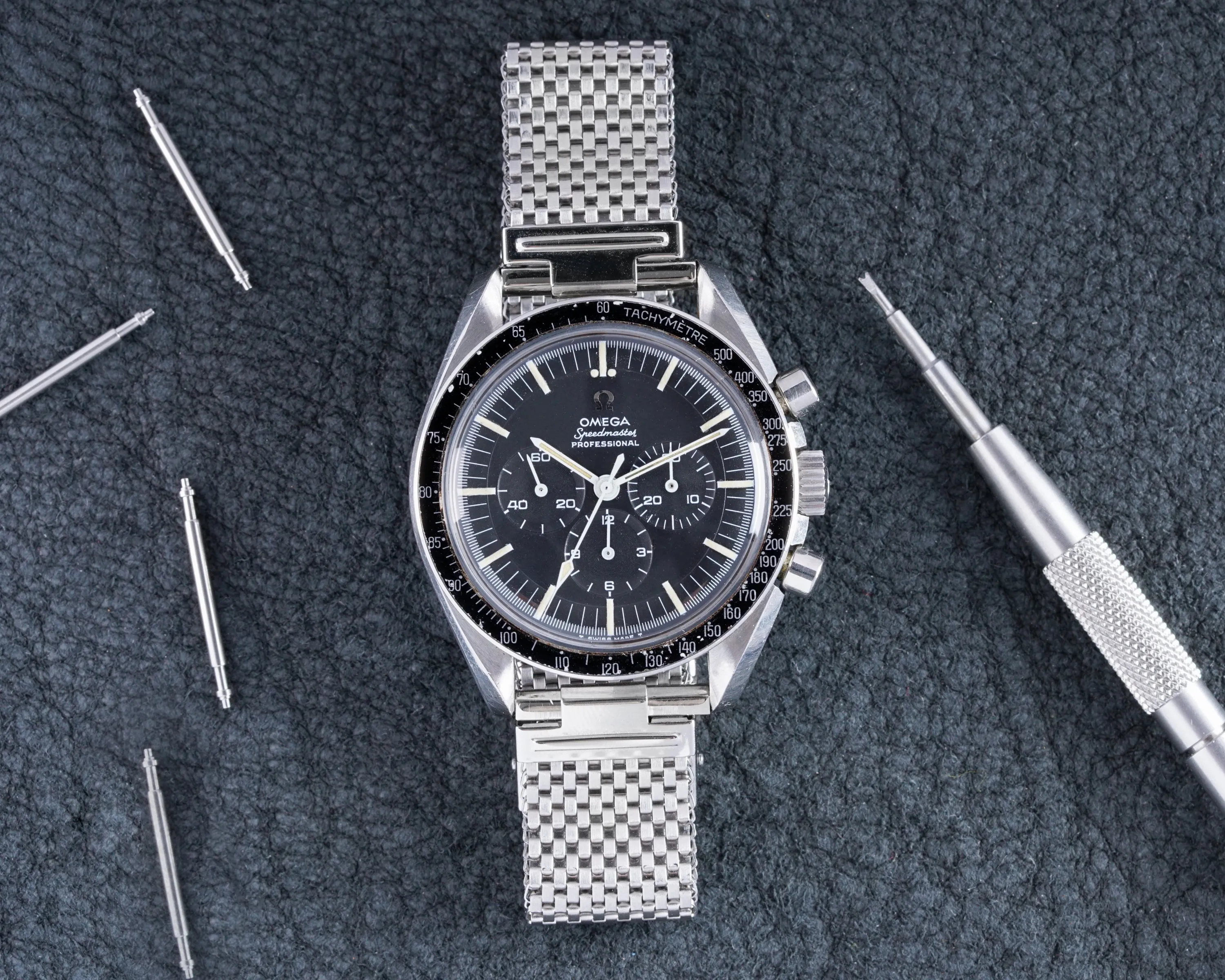 Komfit "JB" Mesh Watch Bracelet with Straight Ends