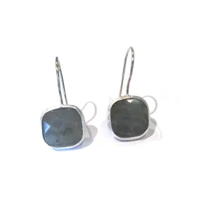 Labradorite Earrings Sterling Silver
