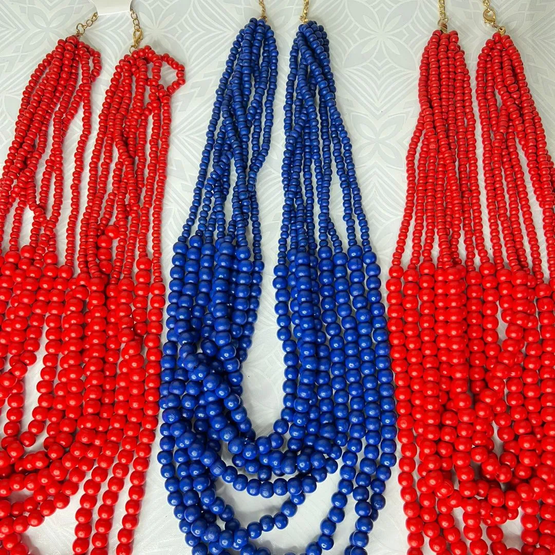 LAYERED BEAD NECKLACES