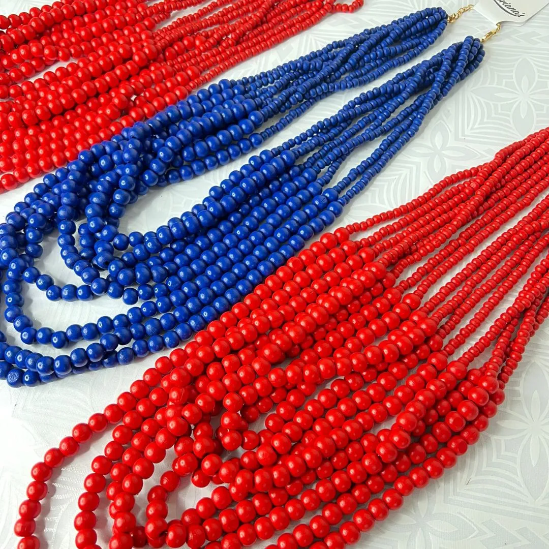 LAYERED BEAD NECKLACES