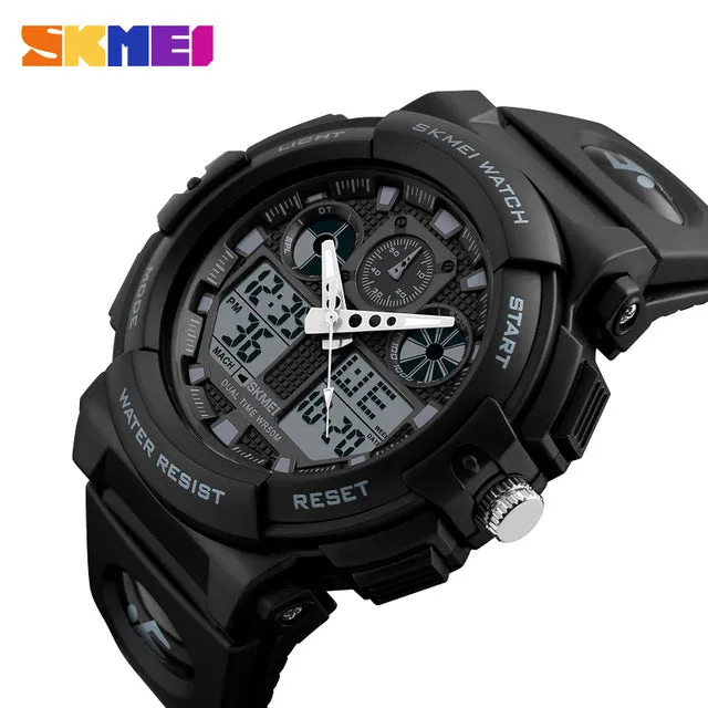 LED Electronic Dual Display Wristwatches