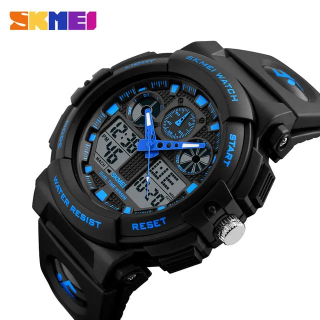 LED Electronic Dual Display Wristwatches