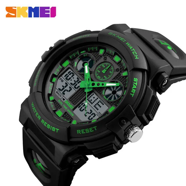 LED Electronic Dual Display Wristwatches