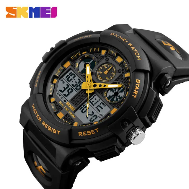 LED Electronic Dual Display Wristwatches