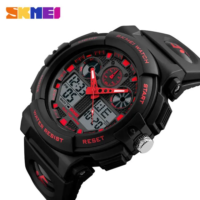 LED Electronic Dual Display Wristwatches
