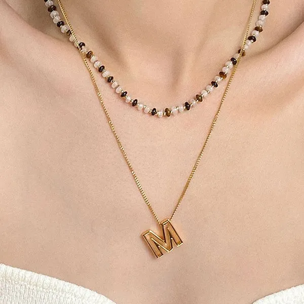 Letter Block Necklace