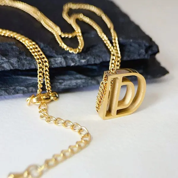 Letter Block Necklace