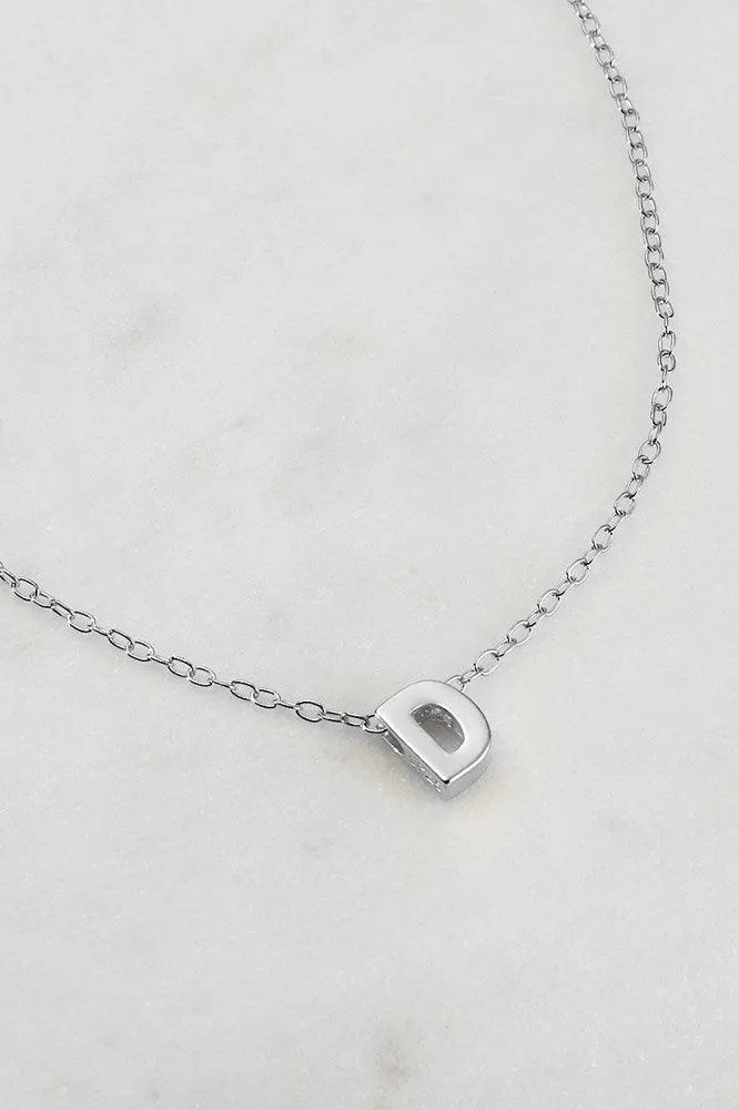 Letter Necklace D by Zafino - Silver
