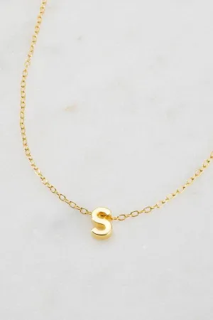 Letter Necklace S by Zafino- Gold