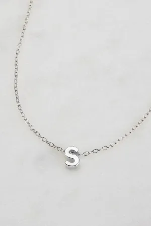 Letter Necklace S by Zafino- Silver