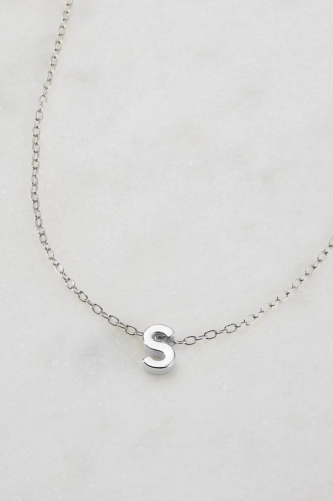 Letter Necklace S by Zafino- Silver