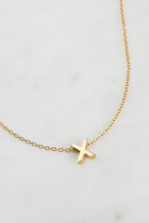 Letter Necklace X by Zafino- Gold
