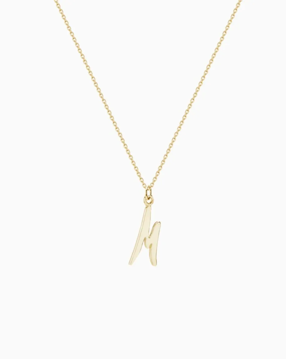 Letter Pendant | Solid Gold