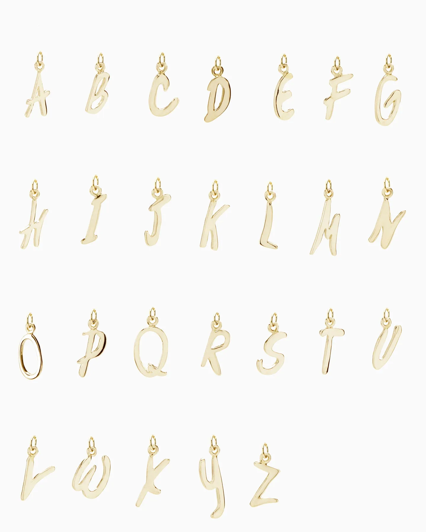 Letter Pendant | Solid Gold
