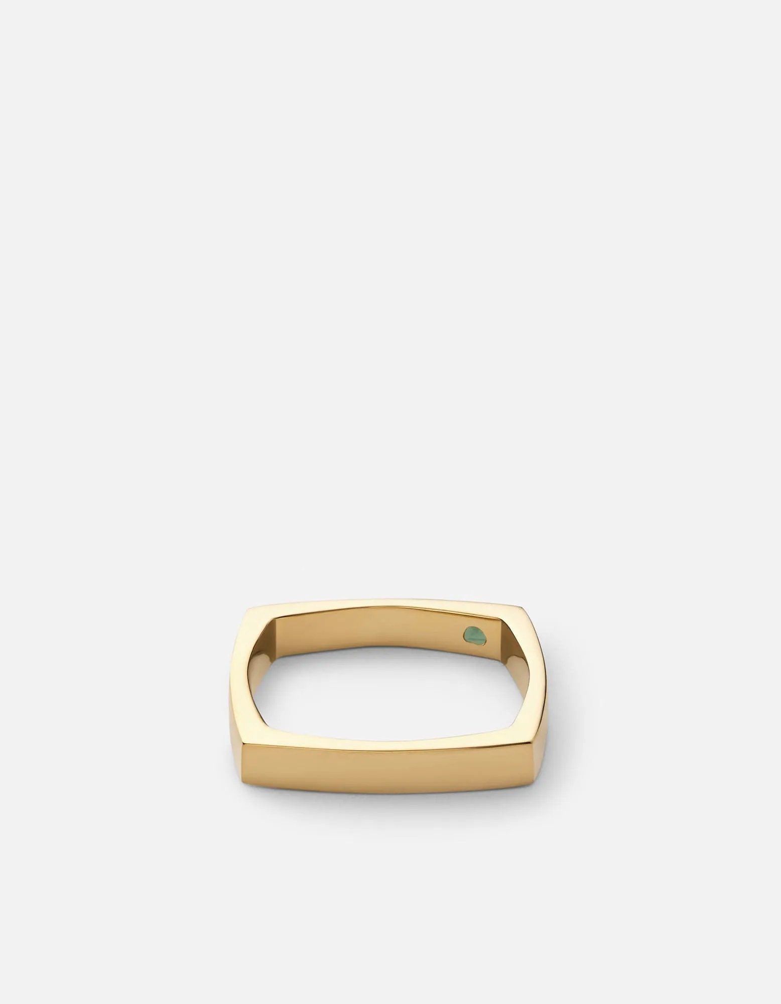 Level Quartz Ring, Gold Vermeil