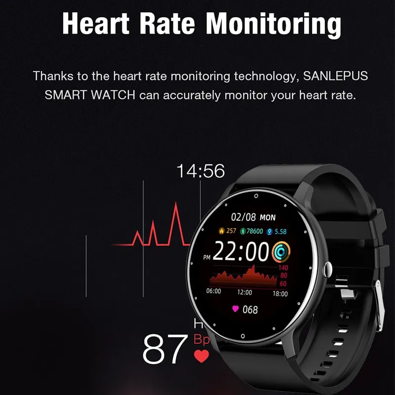 LIGE 2022 New Smart Touch Screen Watch For Men