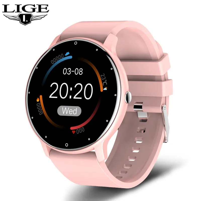 LIGE 2022 New Smart Touch Screen Watch For Men
