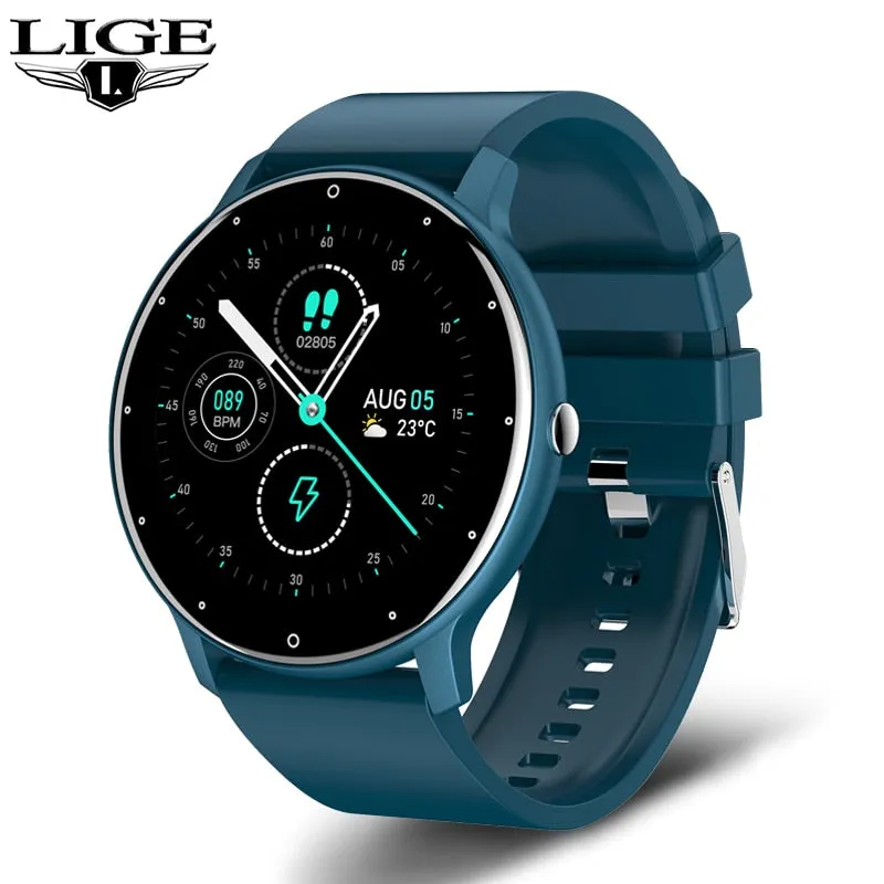 LIGE 2022 New Smart Touch Screen Watch For Men