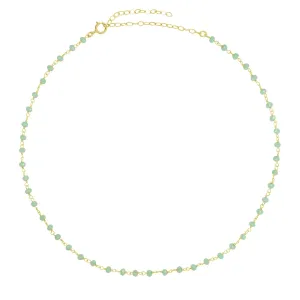 Light Green Agate Choker