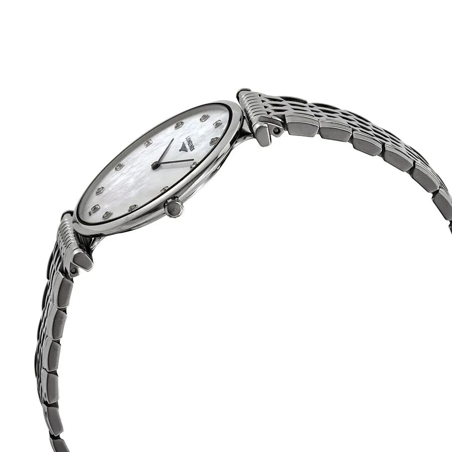 Longines La Grande Classique White Mother of Pearl Diamond Dial Ladies Watch L4.709.4.88.6
