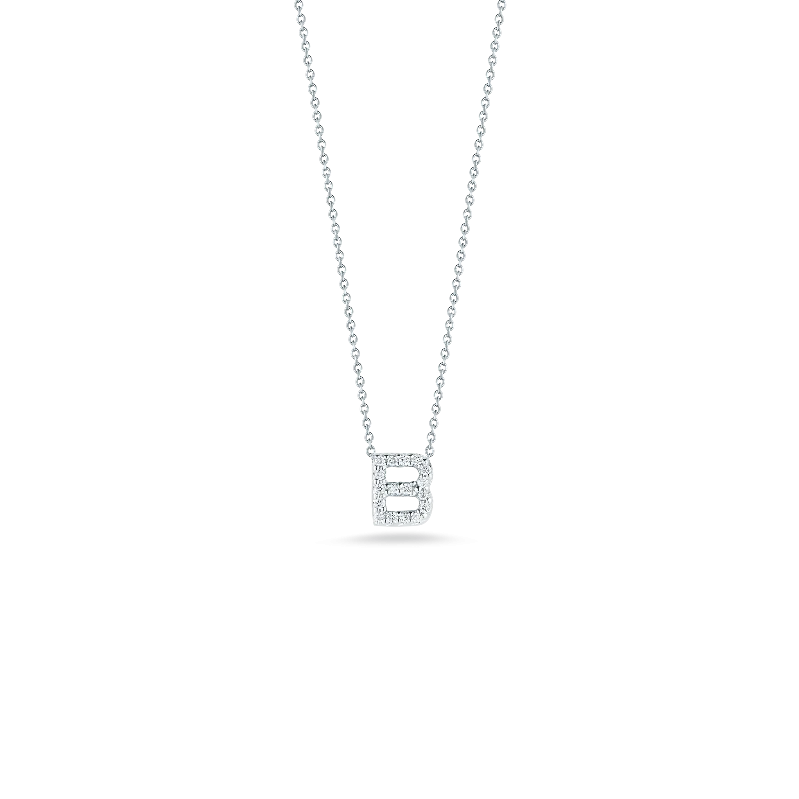 LOVE LETTER "B" DIAMOND PENDANT