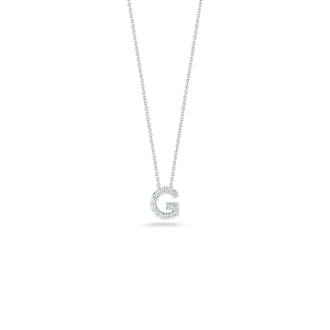 LOVE LETTER "G" DIAMOND PENDANT