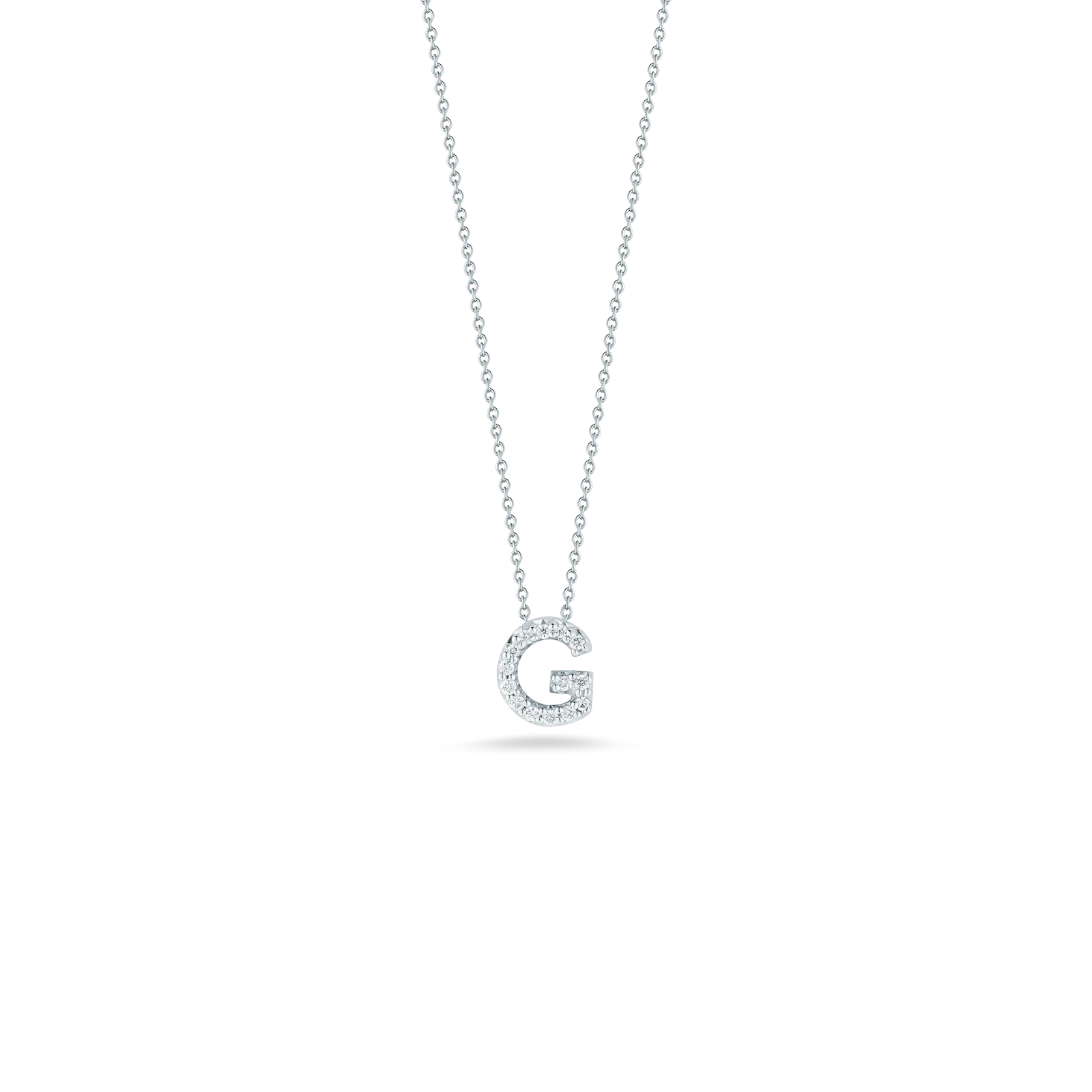 LOVE LETTER "G" DIAMOND PENDANT