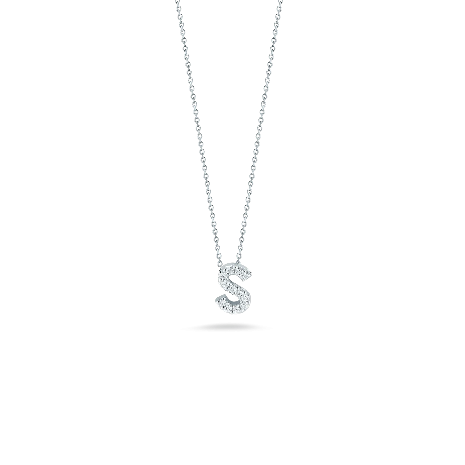 LOVE LETTER "S" DIAMOND PENDANT
