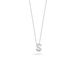 LOVE LETTER "S" DIAMOND PENDANT