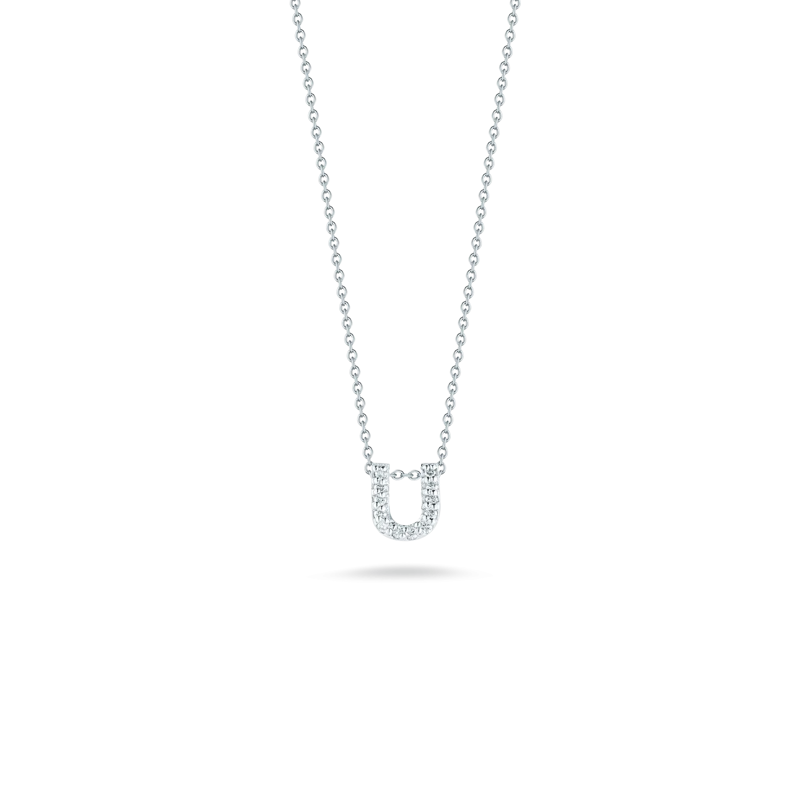 LOVE LETTER "U" DIAMOND PENDANT