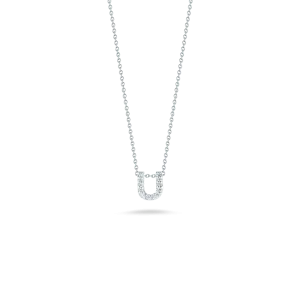 LOVE LETTER "U" DIAMOND PENDANT