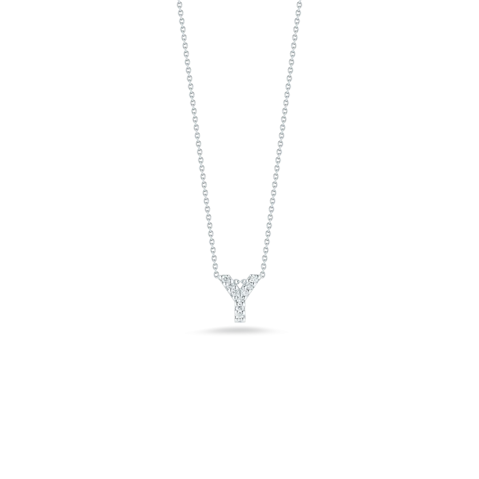 LOVE LETTER "Y" DIAMOND PENDANT