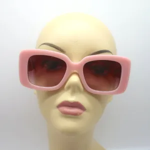 LoveShackFancy Arietta Square Sunglasses Blushing Quartz NEW